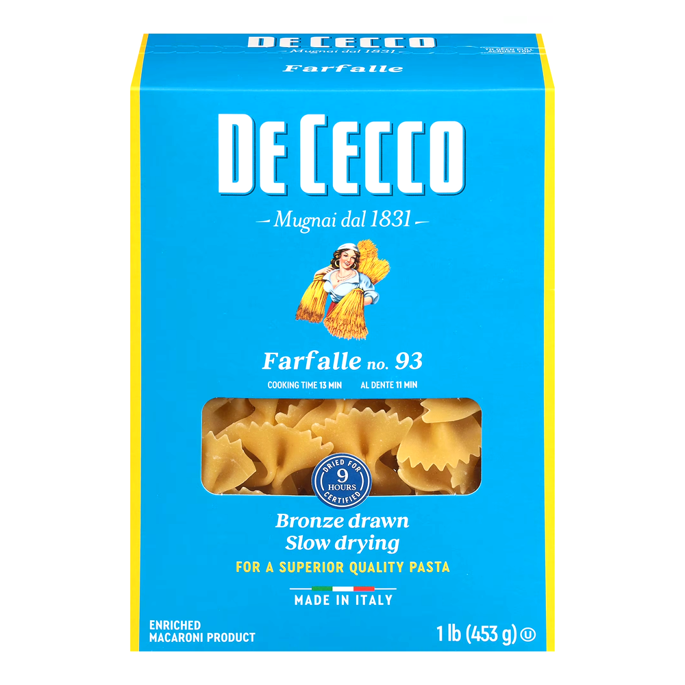 Pasta Farfalle #93 – 16 oz (454 gr)